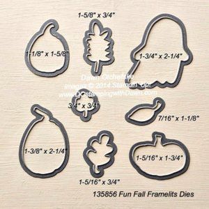 Stampin’ Up! Sizzix FUN FALL Framelits dies 8 pcs